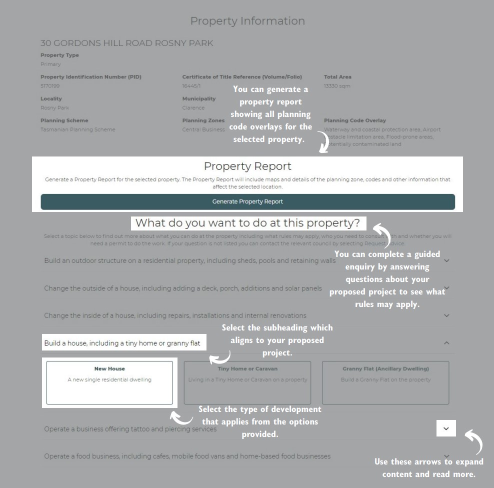 How to generate property report